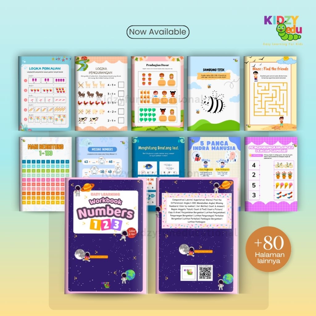 Jual Paket 4 Buku Activity Workbook Usia 3 sampai 5 tahun alphabet ...