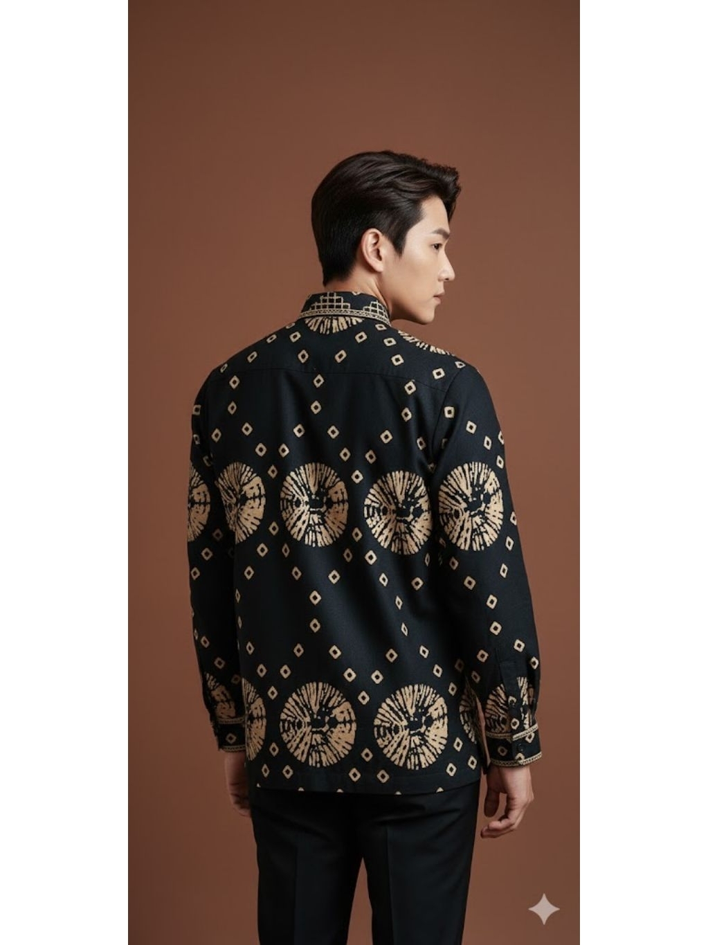 Jual kemeja batik bahan katun lengan panjang jaitan smok bordir,full ...