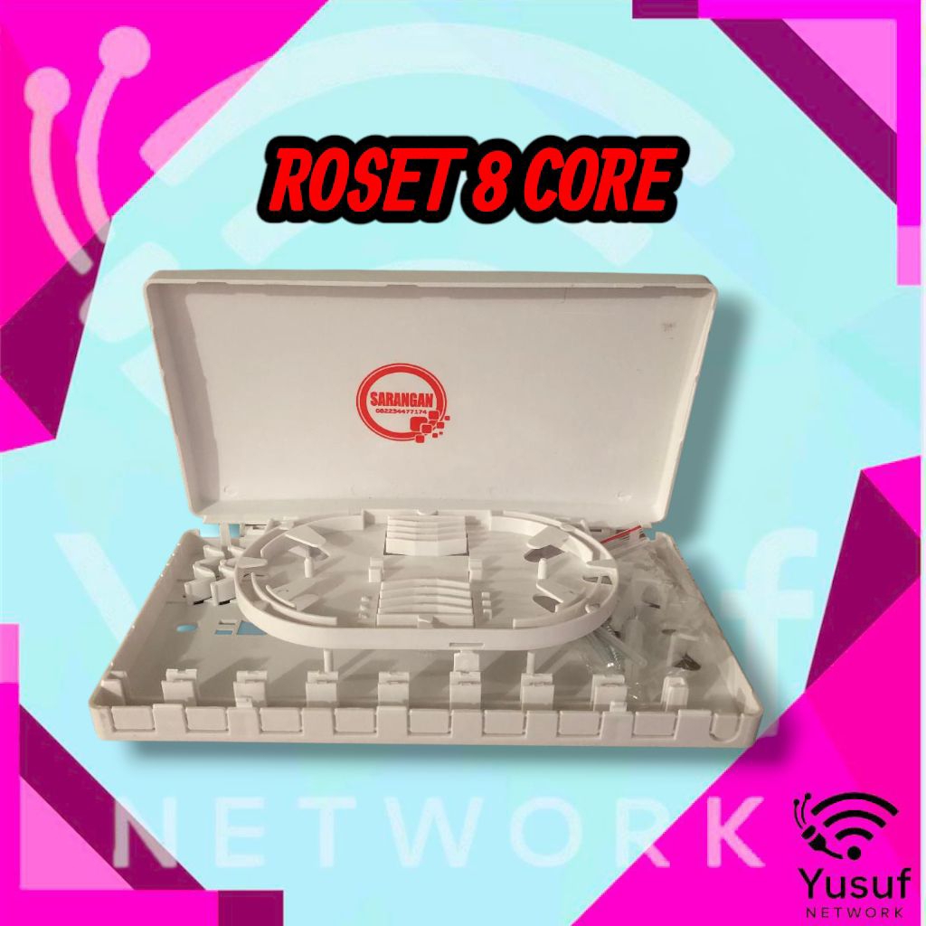 Jual ROSET 8 CORE roset ftth fo 8core ODF ODP putih FTTH fiber optic ...