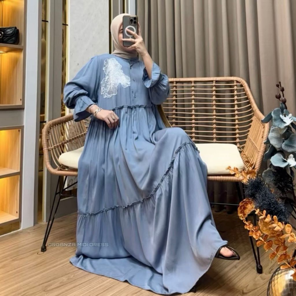 Sakira Dress Rayon Twill Gamis Lebaran Terbaru Gamis Ramadhan 2026