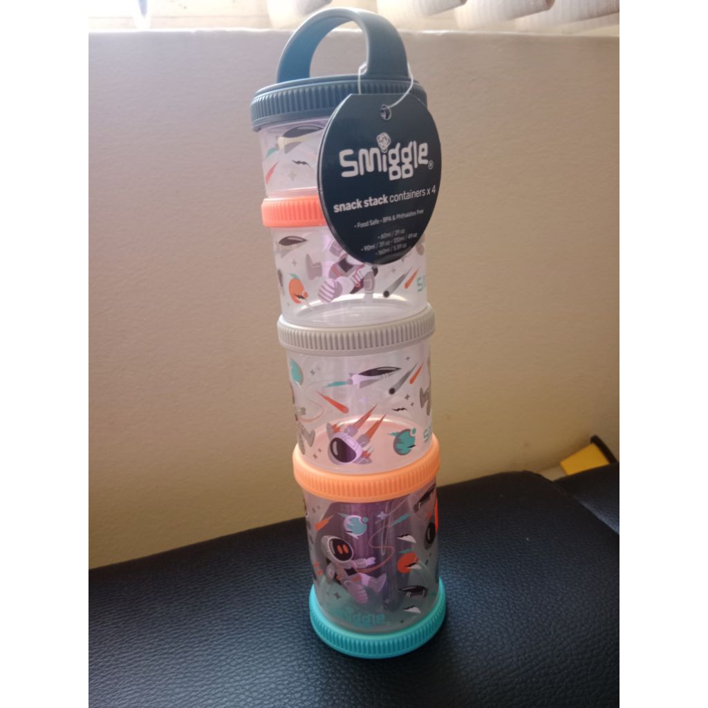 Jual SMIGGLE CONTAINER SNACK STACK x 4 BLAST KOTAK BEKAL | Shopee Indonesia
