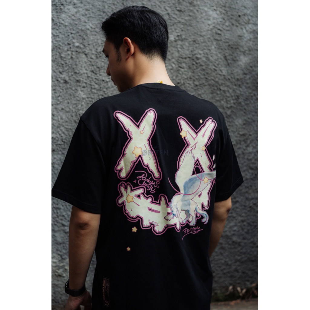 Jual RIC Ricky Is Clown Star Pegasus Tee Black Original / Baju Kaos ...