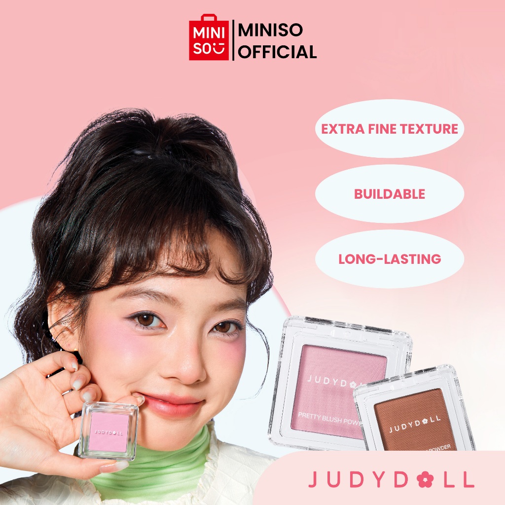 Jual MINISO Judydoll Blush Powder Blush On Wajah Make Up Tahan Lama ...