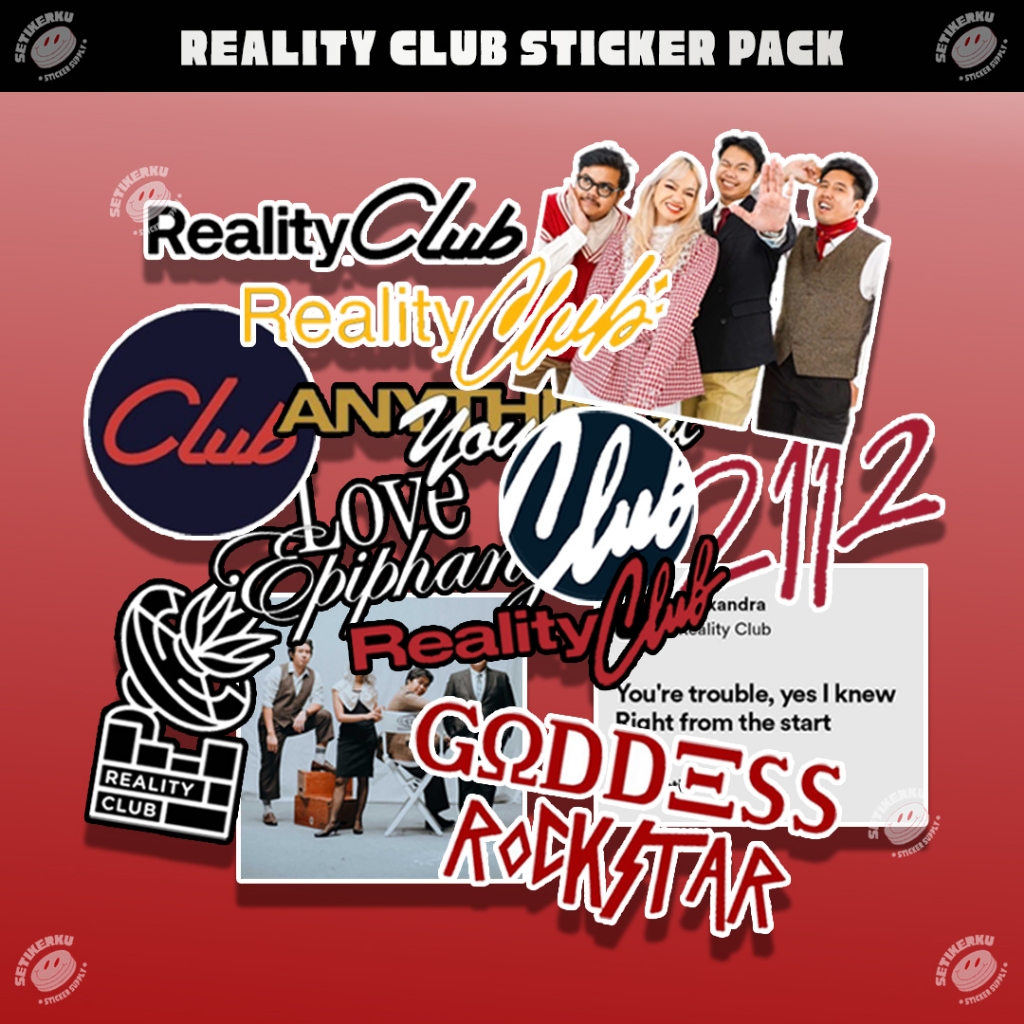 Jual 13pcs REALITY CLUB Sticker Pack | stiker band reality club ...