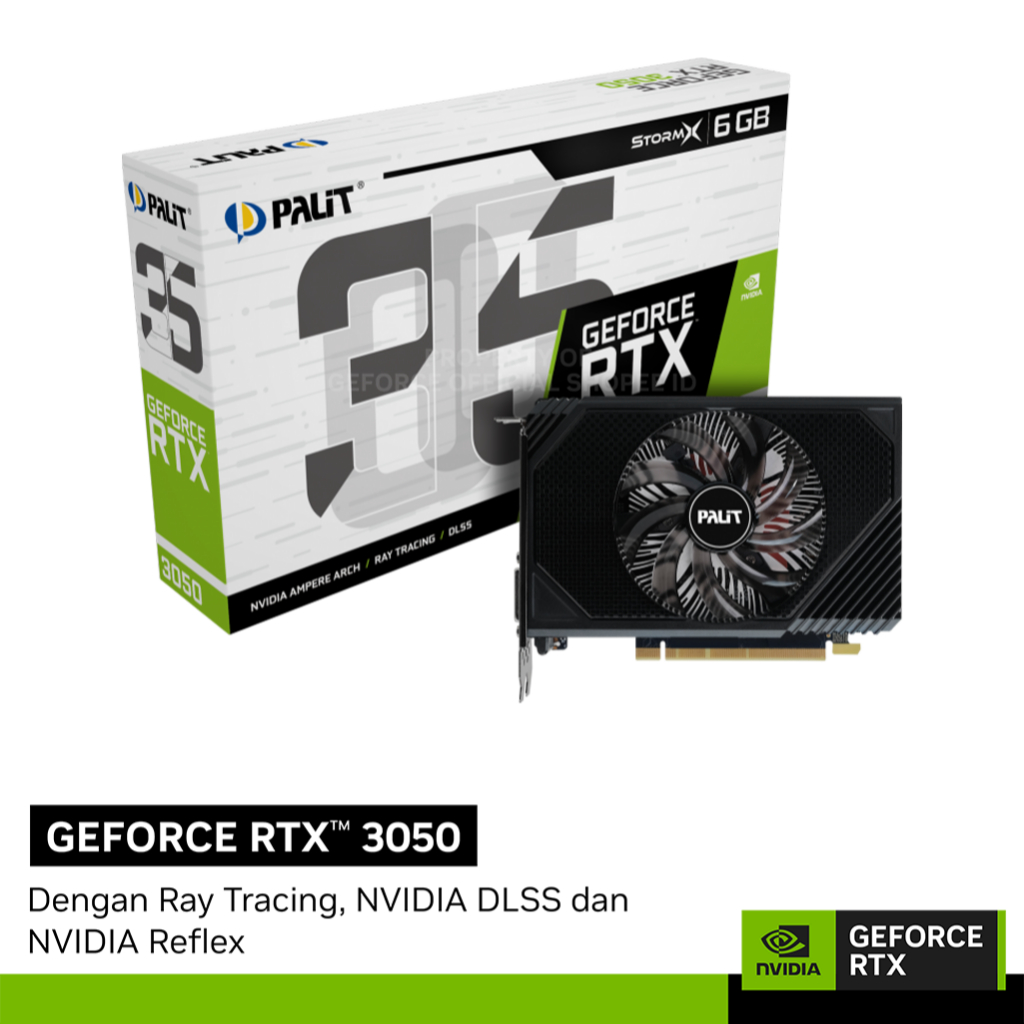 Jual PALIT GeForce RTX 3050 StormX | 6GB GDDR6 | Shopee Indonesia