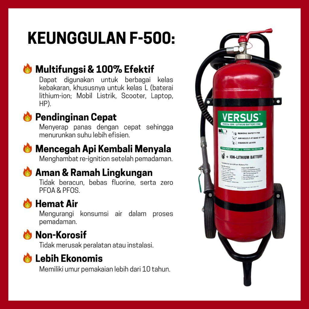 Jual APAB 25 KG | F500 VERSUS Fire Extinguisher Lithium | F-500 EA ...