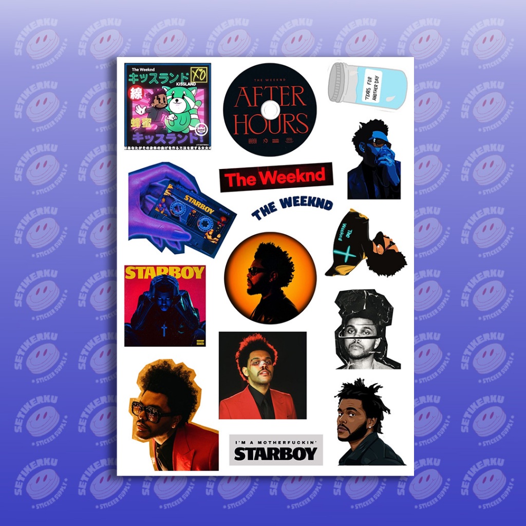 Jual 15pcs THE WEEKND Sticker Pack | stiker the weeknd aesthetic ...
