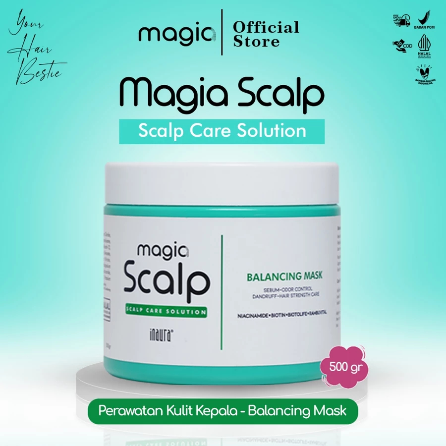 Jual Inaura Magia Scalp Balancing Mask 500ML | Shopee Indonesia