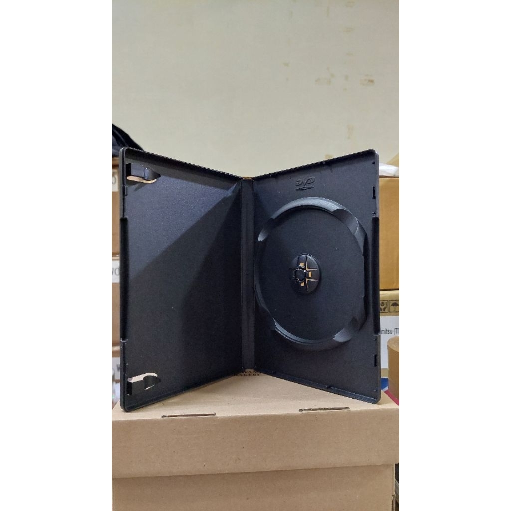 Jual Box Kotak DVD isi 1 Single 14mm 14 mm warna hitam | Shopee Indonesia