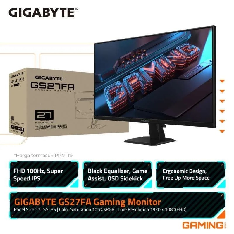 Jual .:: GIGABYTE GS27FA GAMING MONITOR 27