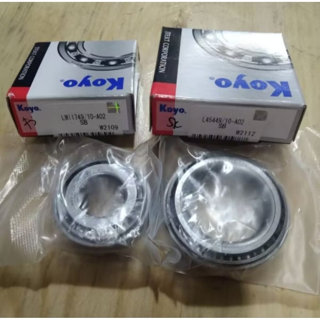 Jual Bearing roda depan luar dan dalam panther 11749- 45449 asli Koyo ...