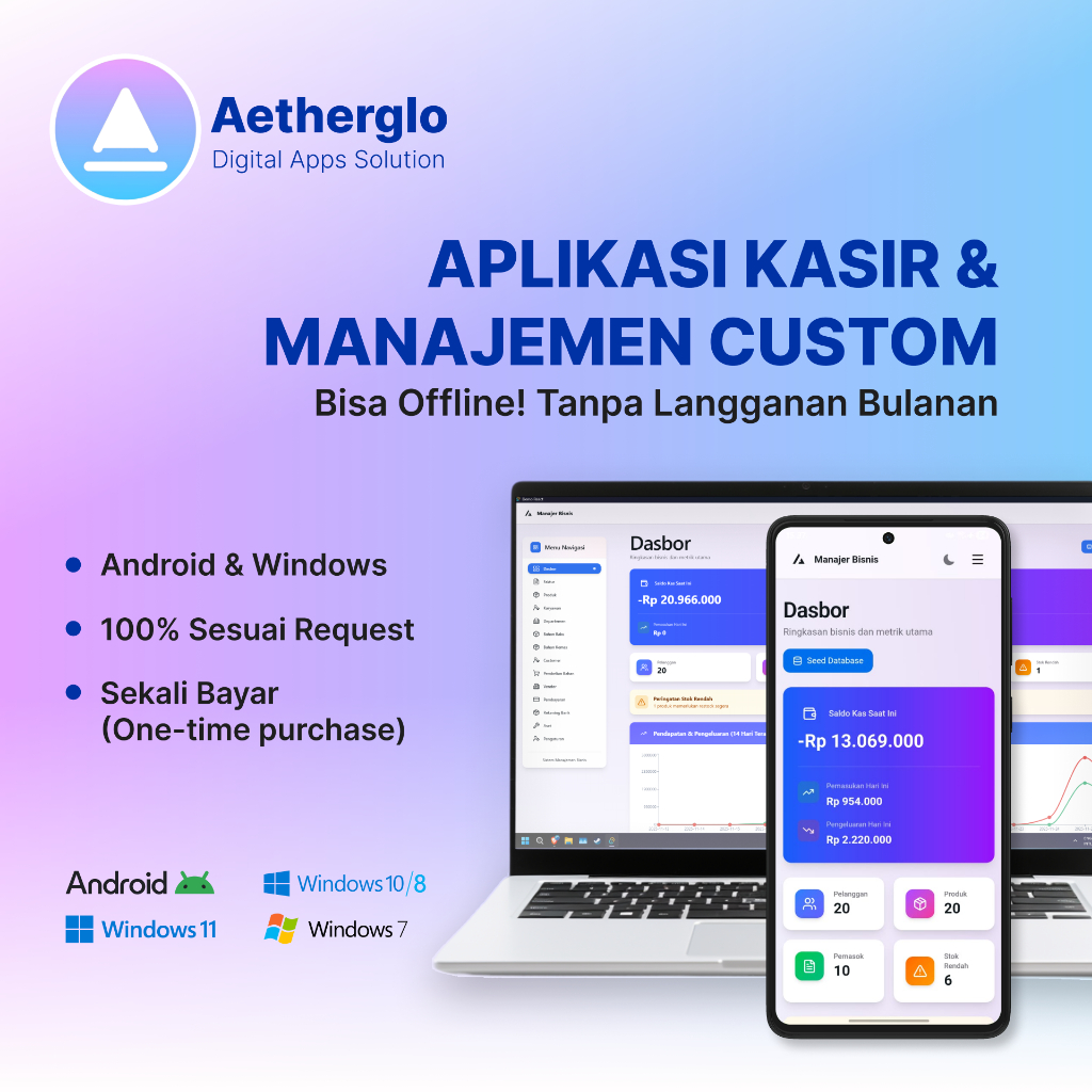 Jual Aplikasi Offline Android dan Windows - Custom sesuai kebutuhan ...