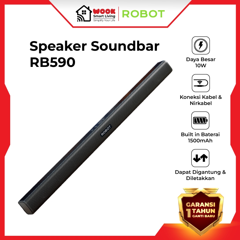 Jual ROBOT RB590 Soundbar Bluetooth 53 Speaker TV Mini Home Theater ...