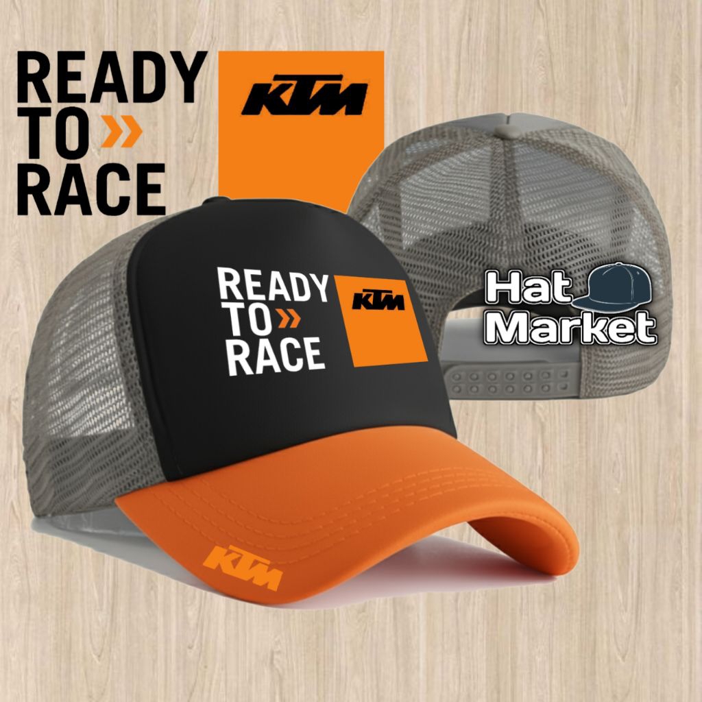 Jual KTM READY TO RACE - Topi Trucker Adventure / Topi Jala Jaring ...