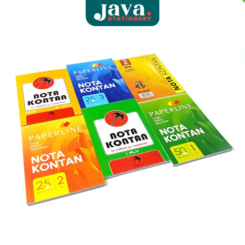 Jual Buku Nota Kontan HVS / NCR / Ukuran 1/4 & 1/2 Folio, Kecil & Besar ...