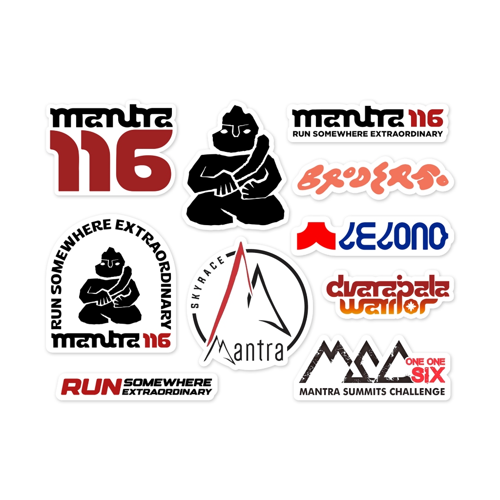 Jual Stiker Mantra 116 Trail Running Sticker Pack vol. 3 (Mantra ...