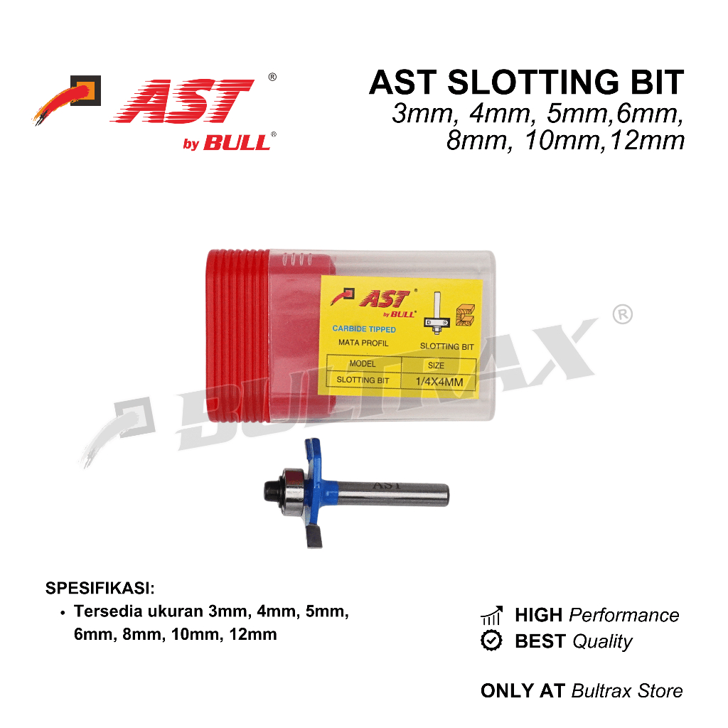 Jual AST Mata profil sloting bit ukuran 3mm, 4mm, 5mm, 6mm, 8mm, 10mm ...