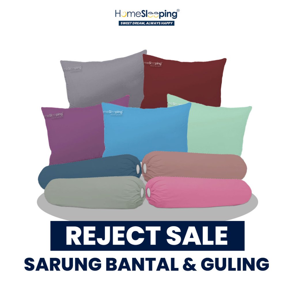 Jual [ Defect Sale | Reject Sale ] Homesleeping Sarung Bantal Plain ...