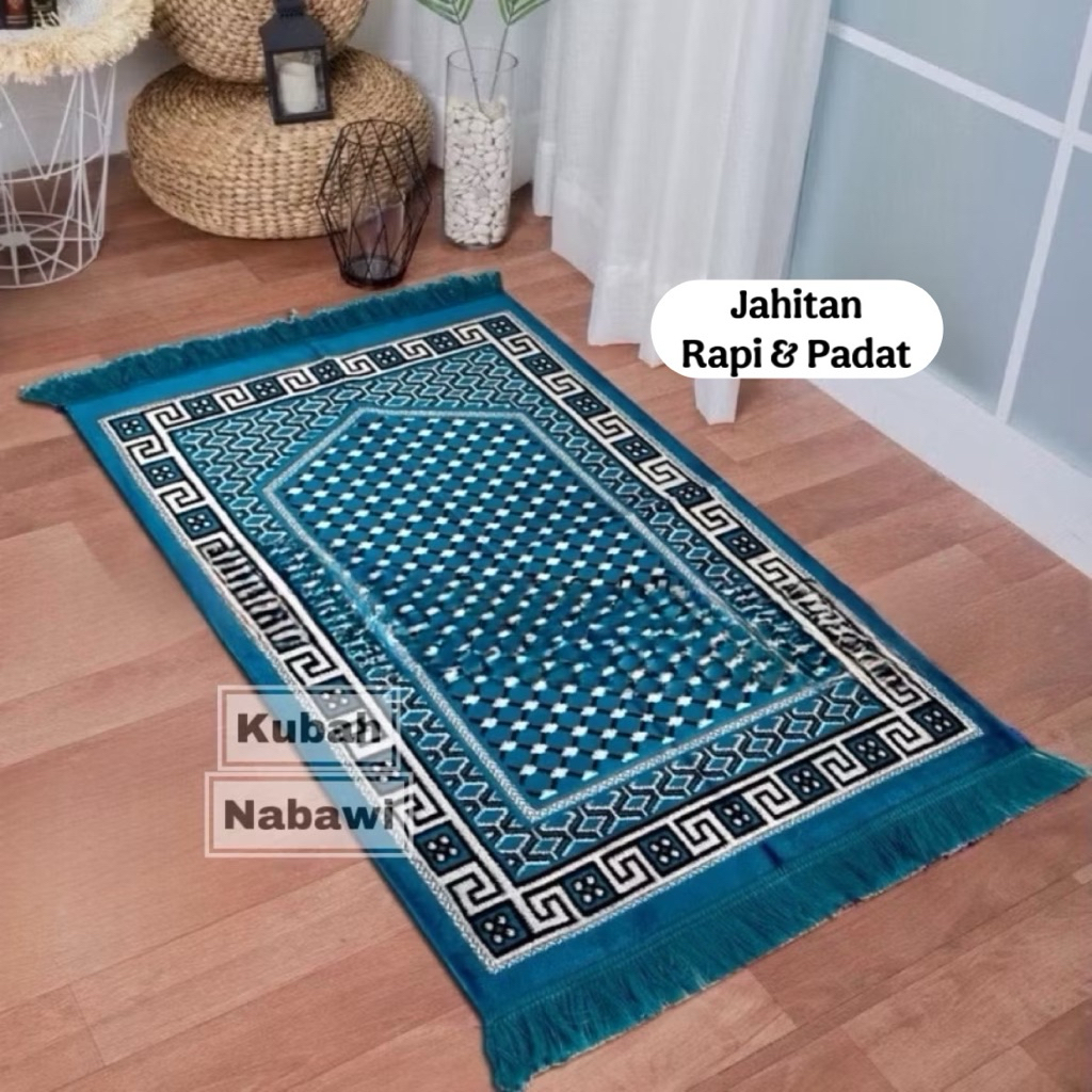 DINAR TURKEY 50x100cm Dewasa | Sajadah Turki Beludru Halus Tebal Empuk Souvenir Umroh & Tahlil Murah