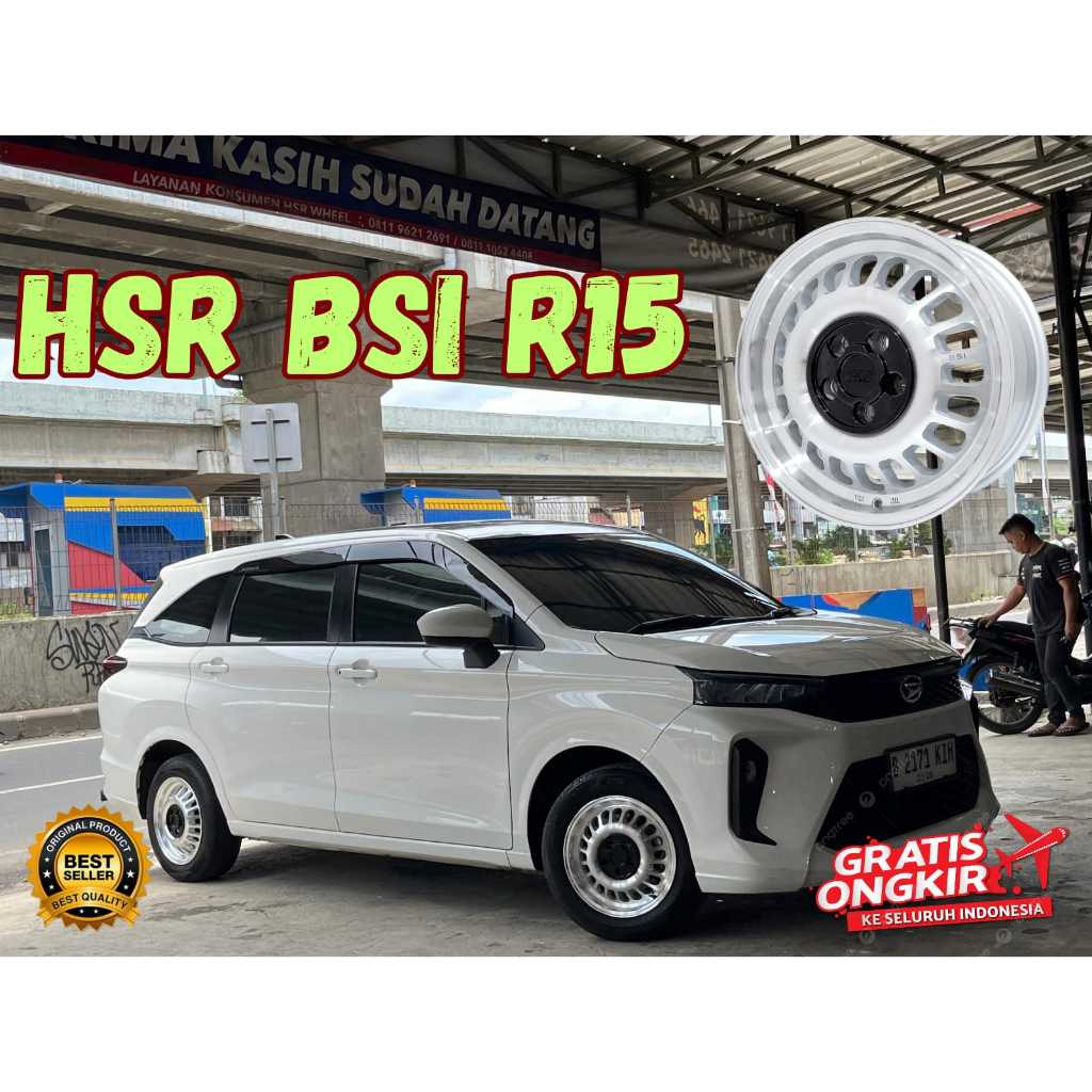 Jual Velg Mobil R15 HSR BSI PCD 5X100 Untuk Sienta New Avanza New Xenia ...