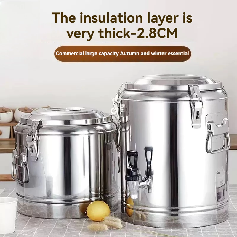 Botol Termos Stainless Steel Kapasitas BesarCangkir Insulasi Panas DinginDouble Layer Thermal Cup - foto 1