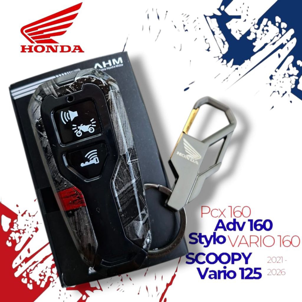 Jual Honda Promoo Carbon FORGED BLUE RED Remot Motor Smart Keyless ...