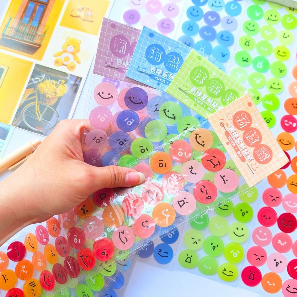 Jual Smiley 54Dott Emoji Stiker Round Ekspresi Series | Shopee Indonesia