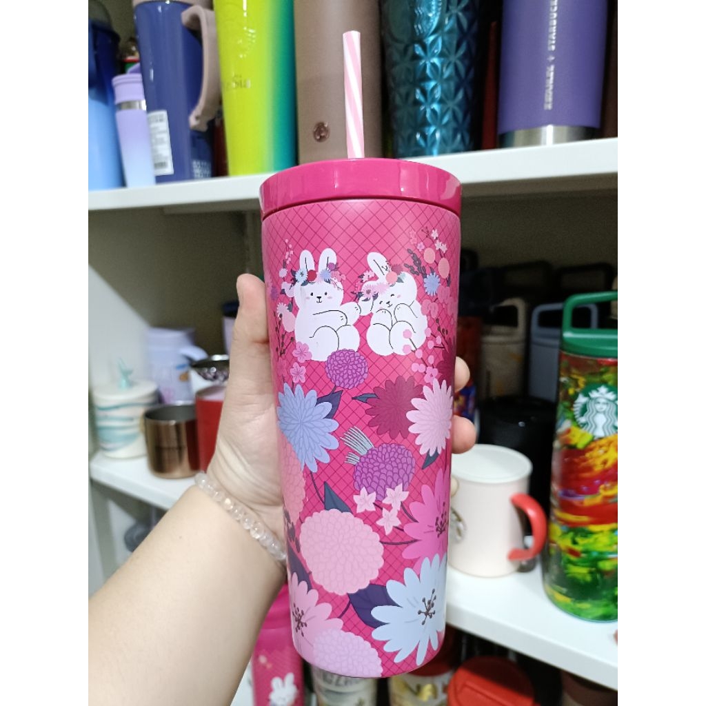 Jual Tumbler starbucks rabbit straw preloved | Shopee Indonesia