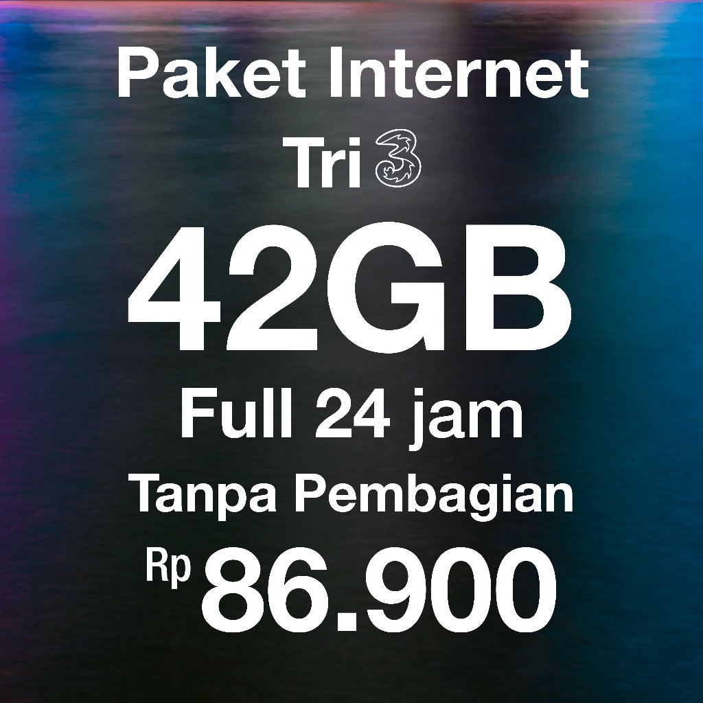 Jual Kuota Data Tri 30GB 30 GB 11GB 14GB 18GB 42GB 55GB 100GB 7GB Happy ...