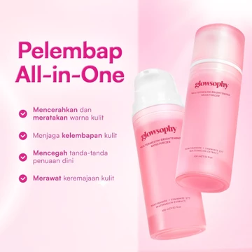 Glowsophy Bundle 3Pcs Watermelon Brightening Moisturizer Niacinamide Mugwort Gel Day And Night