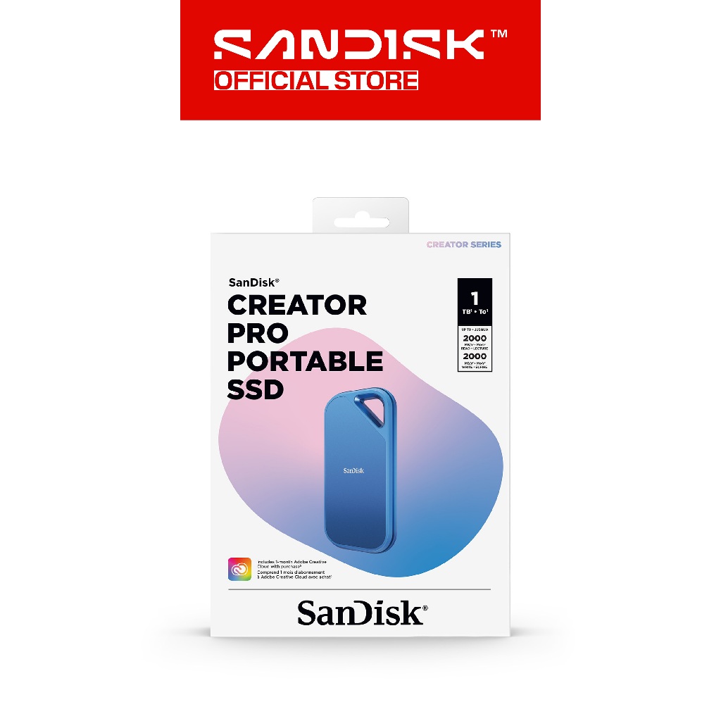 SANDISK Creator Pro Portable SSD E81C 1TB / 2TB / 4TB USB 3.2 (Up to 2000MB/s) (4)