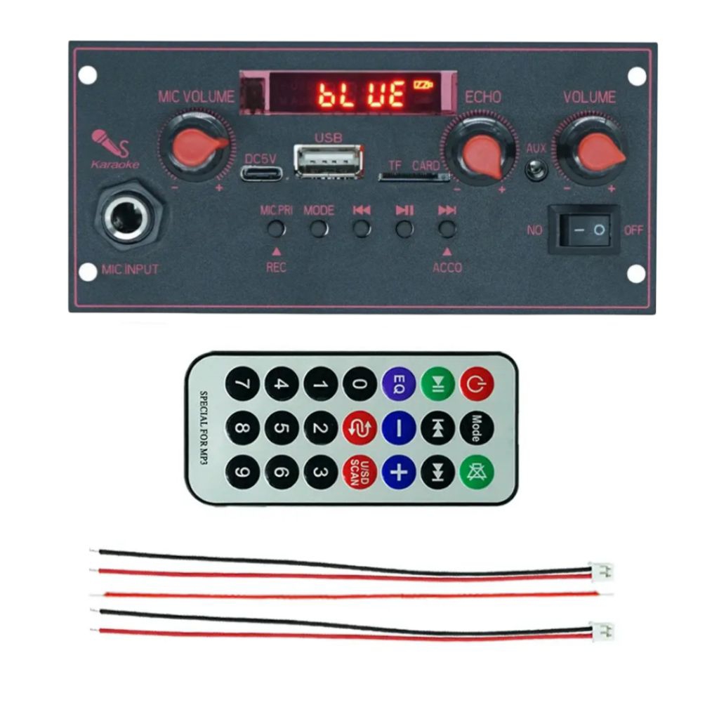Jual Modul Amplifier Mono 10 Watt Mp3 Bluetooth Karaoke 3.7V 5V DC Usb ...