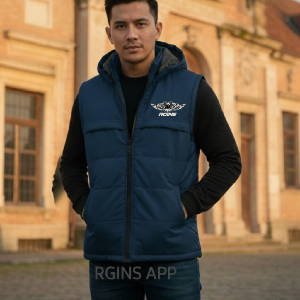Jual Jaket Rompi Motor Hoodie Pria Tebal RGINS Series Jaket Ooutdoor ...