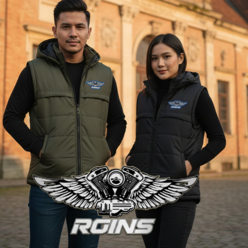 Jual Jaket Rompi Motor Hoodie Pria Tebal RGINS Series Jaket Ooutdoor ...