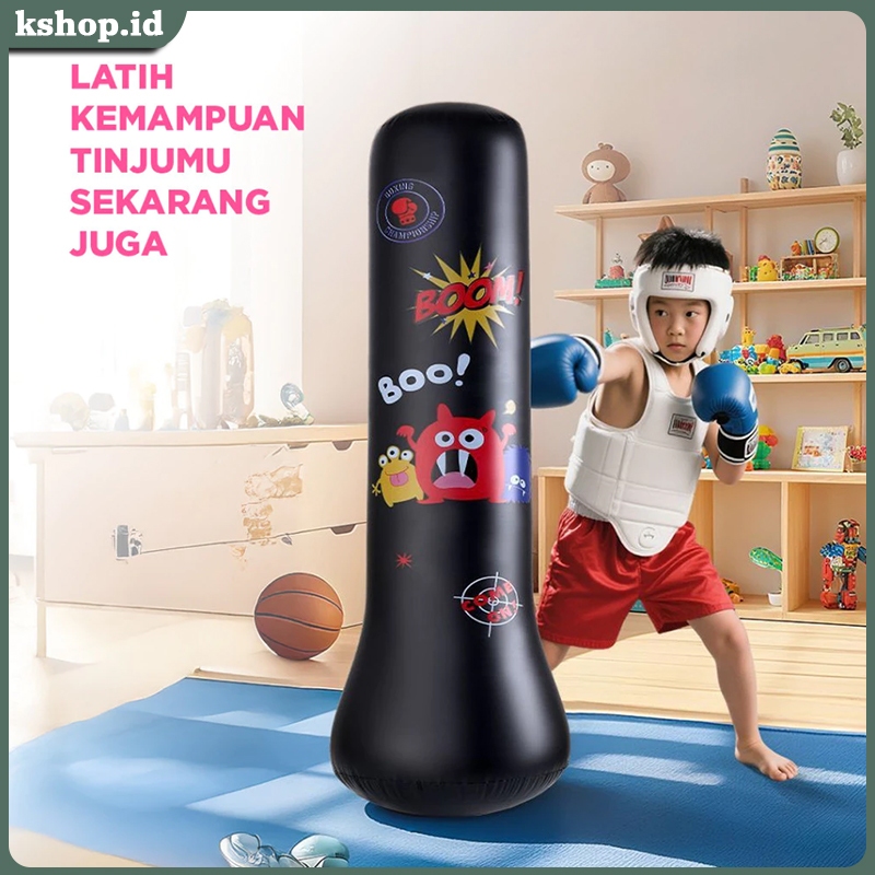 Jual Stand Boxing Anak Samsak Tinju 120 cm Non Pompa Inflatable Kids ...
