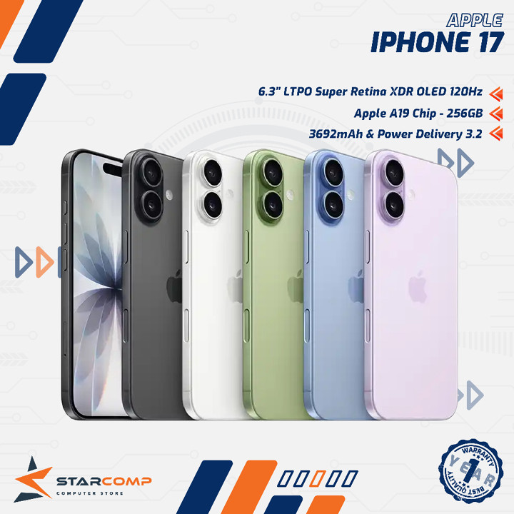 Apple iPhone 17 256GB NEW GARANSI RESMI 1 TAHUN