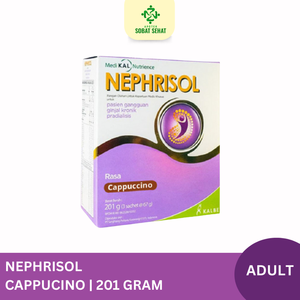 Jual Nephrisol Cappucinno 210gram | Nutrisi Rendah Protein | Shopee ...