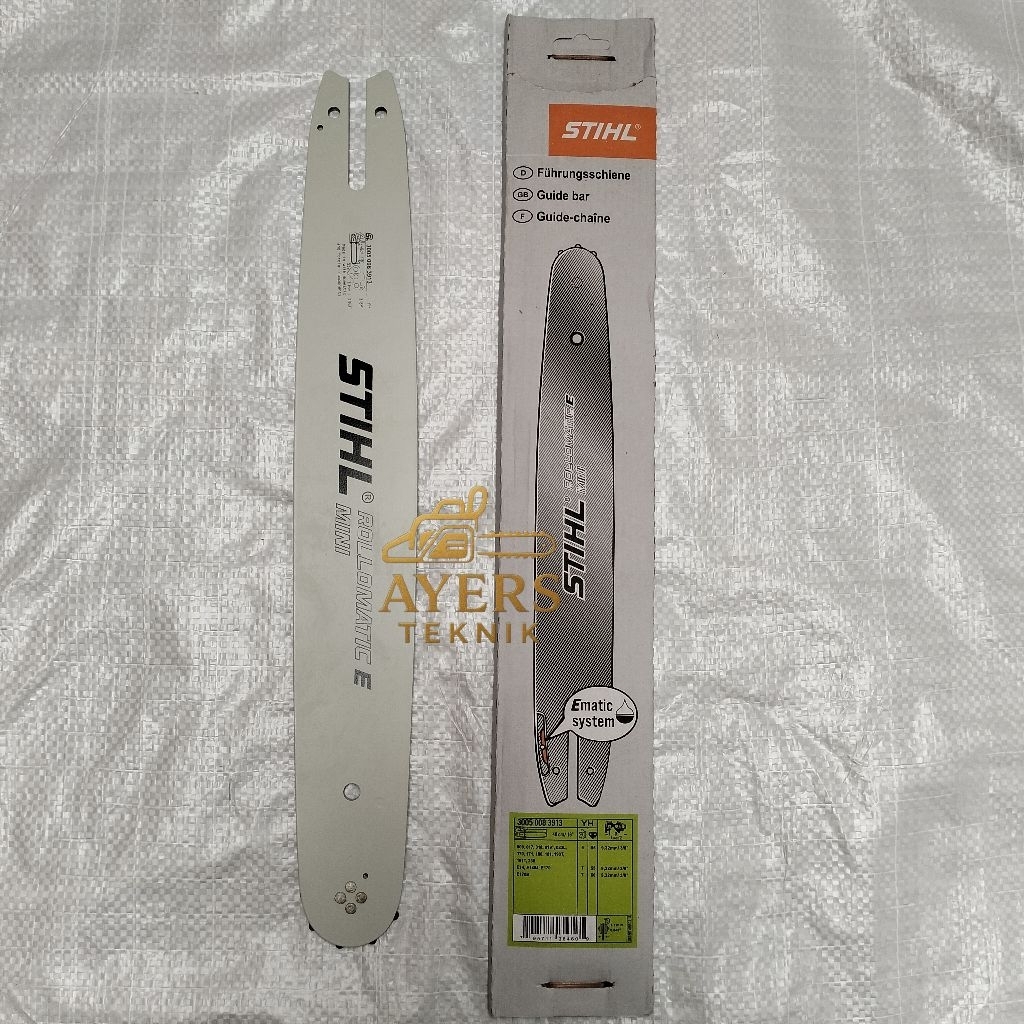 Jual GUIDE BAR CHAINSAW / SENSO 16 INCH MESIN GERGAJI KAYU MS170 ...