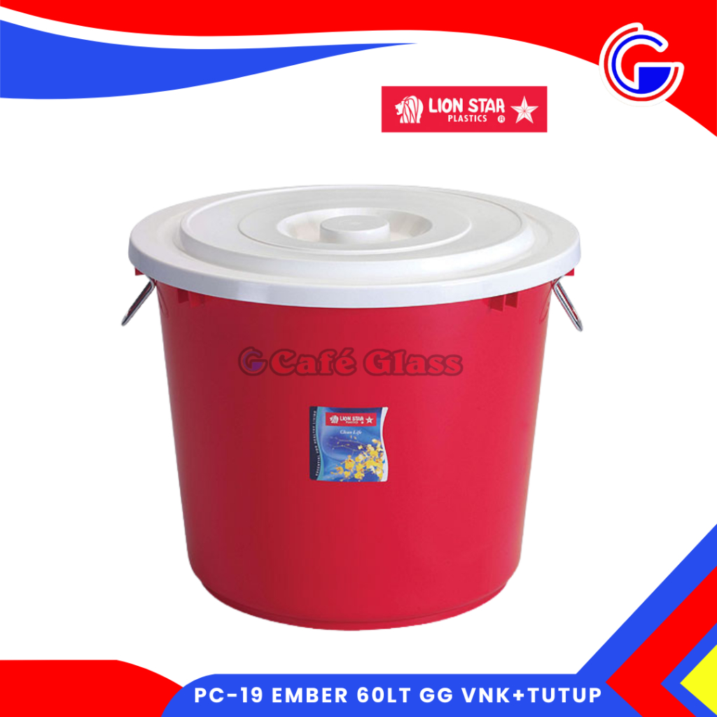 Ember Jumbo 60 Liter - Penyimpanan Air - Bak Tandon Air - Pc-19 Ember 60Lt + Tutup