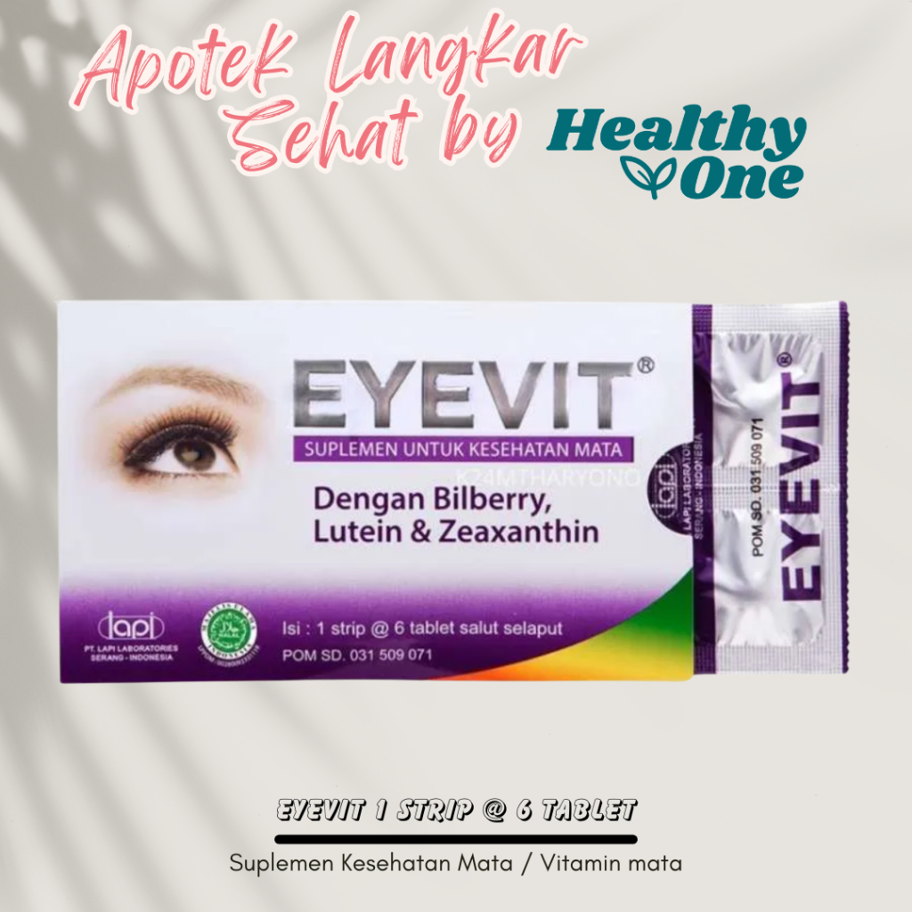 Jual EYEVIT 1 STRIP ISI 6 TABLET | Shopee Indonesia