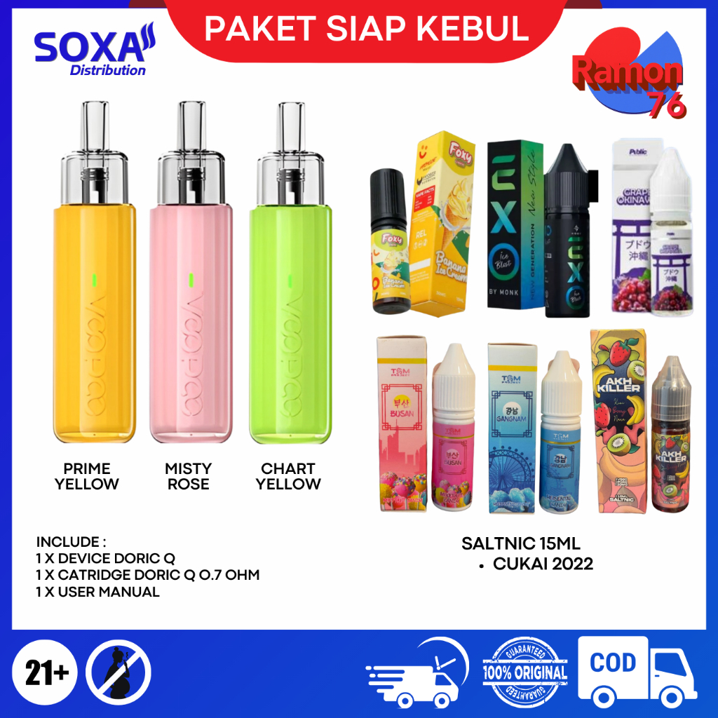 Jual PAKET SIAP KEBUL VOOPOO DORIC Q TERMURAH | Shopee Indonesia