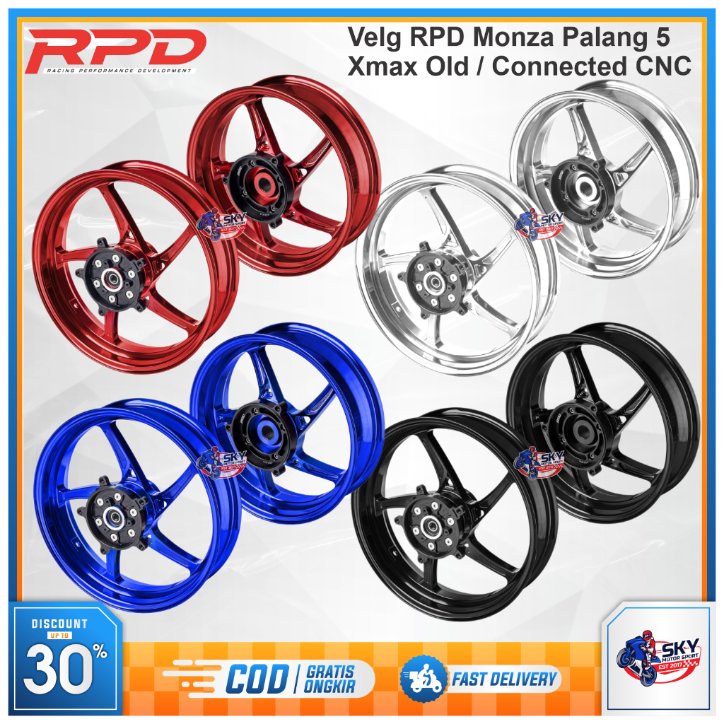 Jual Velg Monza RPD Xmax Old / Xmax Connected CNC Original | Shopee ...