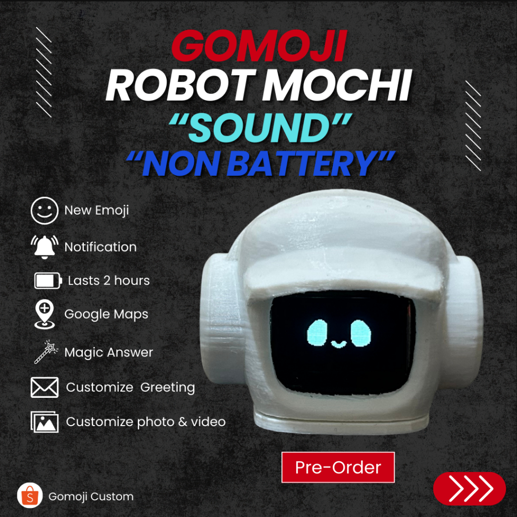 Jual Gomoji Robot Mochi V2 With Sound & Non Battery Custom Handmade ...