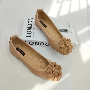 Simoncelli Sepatu Flat Flatshoes Wanita Sepatu Wanita Sepatu Korea Sepatu Hitam Red Sepatu