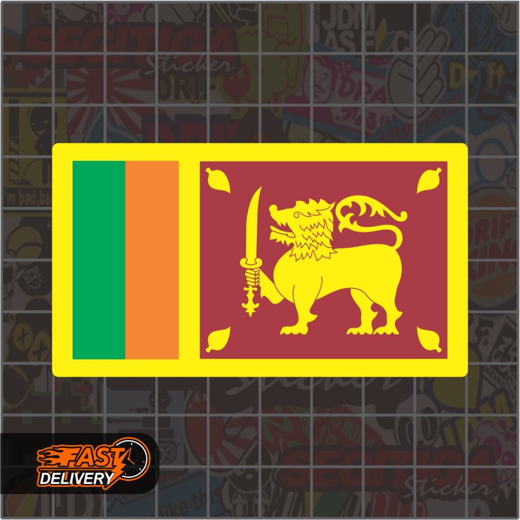 Jual Sticker Sri Lanka Flag Ukuran 8 x 4.5 Cm | Shopee Indonesia