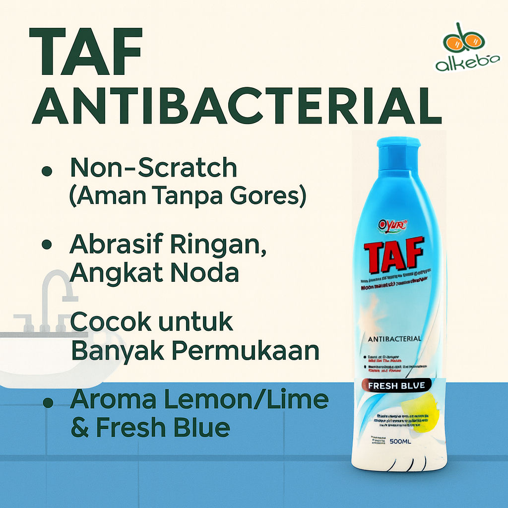 Jual Yuri TAF Cream Cleanser 500ml – Krim Pembersih Anti Bakteri Non ...