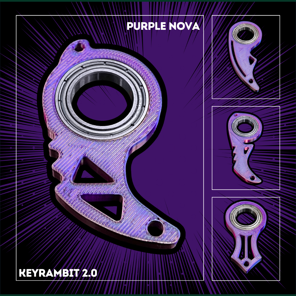 Jual KEYRAMBIT 2.0 Keychain Spinner PURPLE NOVA | Shopee Indonesia