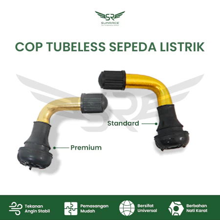 Review PENTIL TUBELESS SEPEDA LISTRIK / E-BIKE – COP BENGKOK KARET TEBAL ANTI BOCOR: Pilihan Tipe, Kelebihan, Kekurangan, dan Harga Terbaru