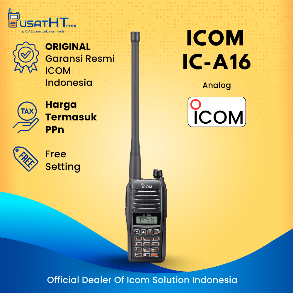Jual Radio HT ICOM IC-A16 A a16 VHF AIR BAND TRANSCEIVERS Garansi Resmi ...