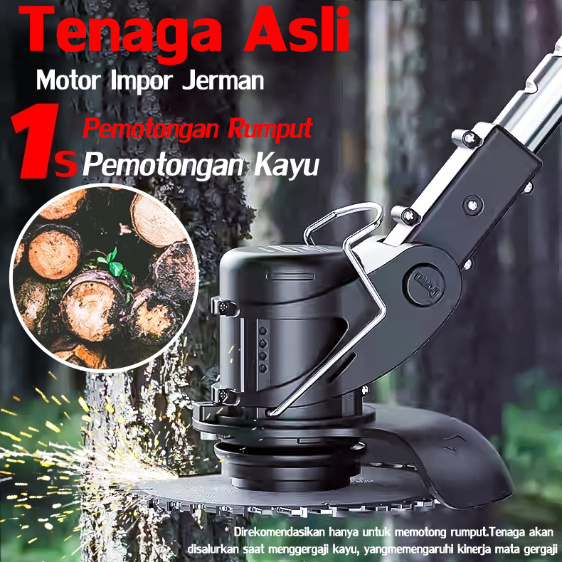 Jual [Kirim 2 baterai]KUALITAS JERMAN BAIPUXI 48V Mesin Pemotong Rumput ...
